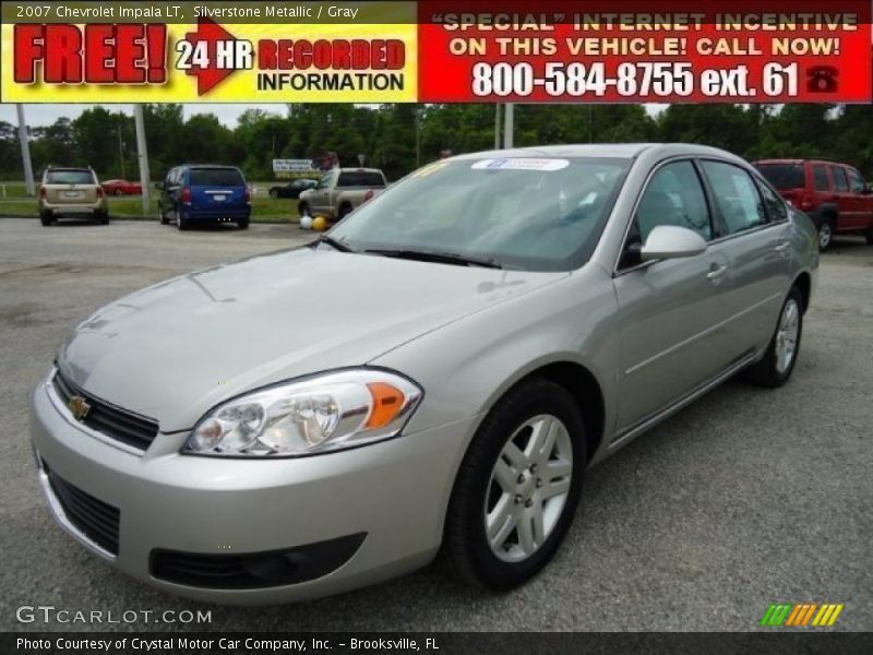 Silverstone Metallic / Gray 2007 Chevrolet Impala LT