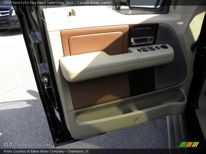 Black / Castano Brown Leather 2005 Ford F150 King Ranch SuperCrew