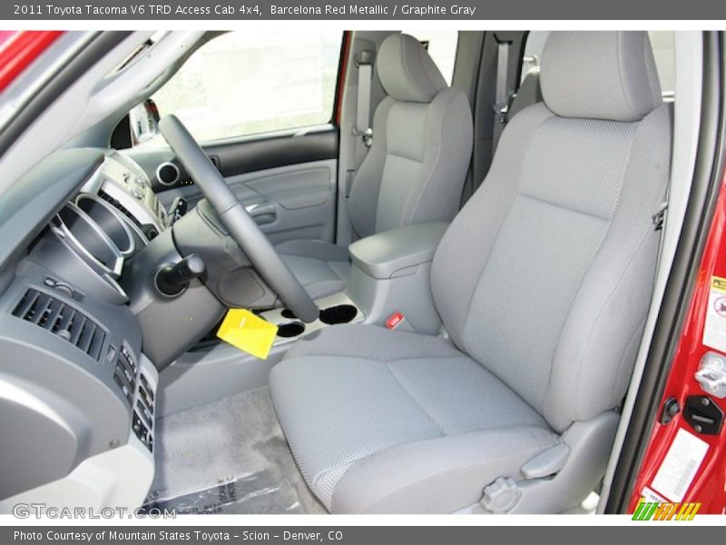 Barcelona Red Metallic / Graphite Gray 2011 Toyota Tacoma V6 TRD Access Cab 4x4