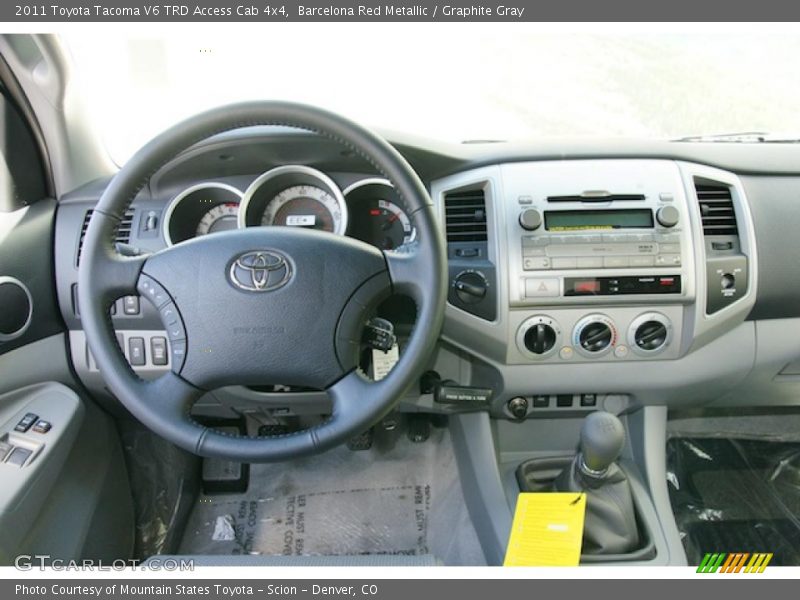Barcelona Red Metallic / Graphite Gray 2011 Toyota Tacoma V6 TRD Access Cab 4x4