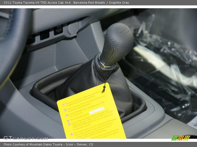 Barcelona Red Metallic / Graphite Gray 2011 Toyota Tacoma V6 TRD Access Cab 4x4
