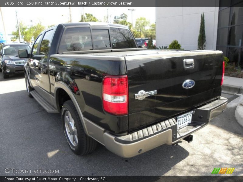 Black / Castano Brown Leather 2005 Ford F150 King Ranch SuperCrew