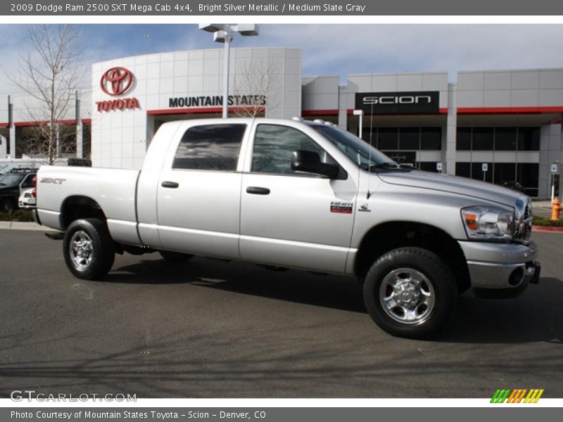 Bright Silver Metallic / Medium Slate Gray 2009 Dodge Ram 2500 SXT Mega Cab 4x4