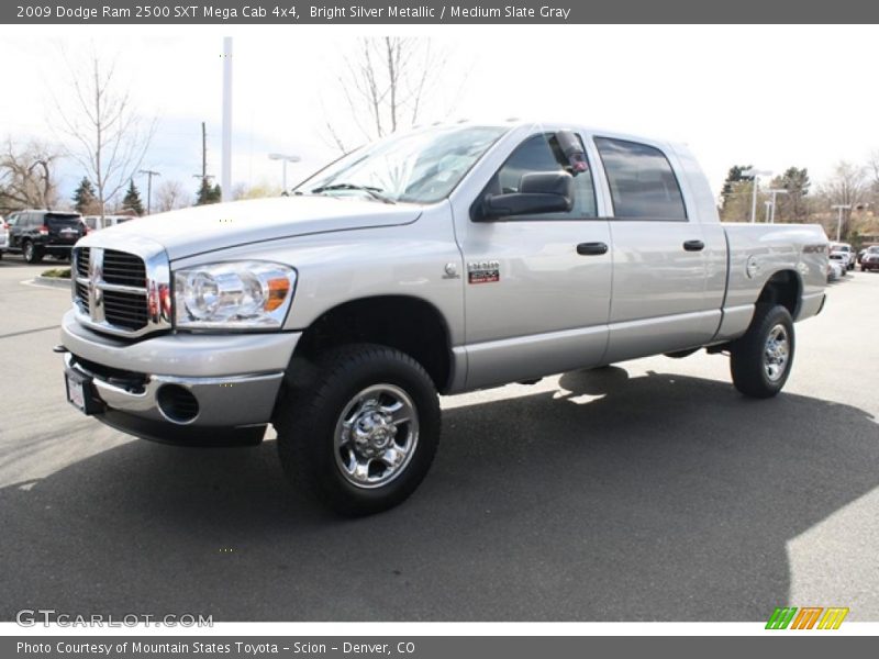 Bright Silver Metallic / Medium Slate Gray 2009 Dodge Ram 2500 SXT Mega Cab 4x4