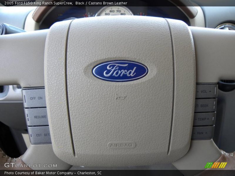 Black / Castano Brown Leather 2005 Ford F150 King Ranch SuperCrew