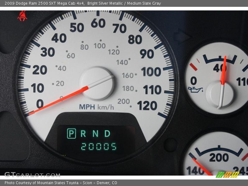 Bright Silver Metallic / Medium Slate Gray 2009 Dodge Ram 2500 SXT Mega Cab 4x4