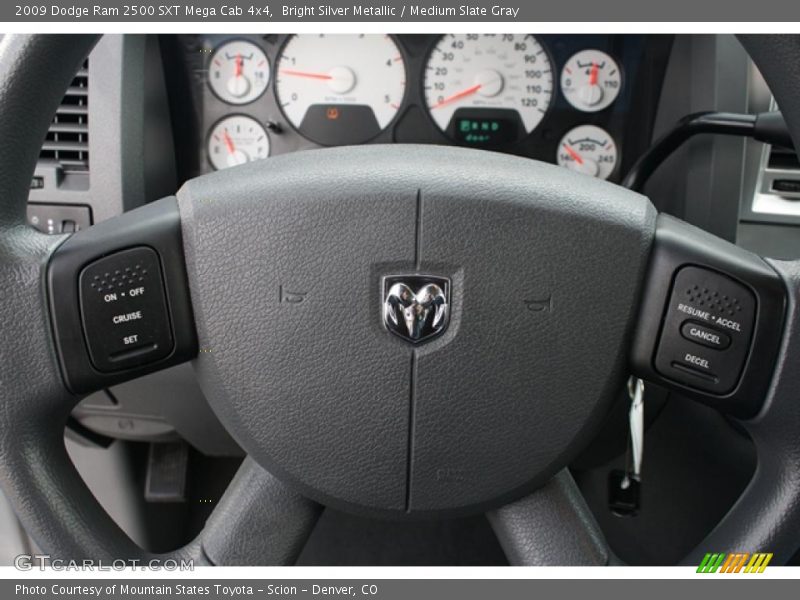 Bright Silver Metallic / Medium Slate Gray 2009 Dodge Ram 2500 SXT Mega Cab 4x4