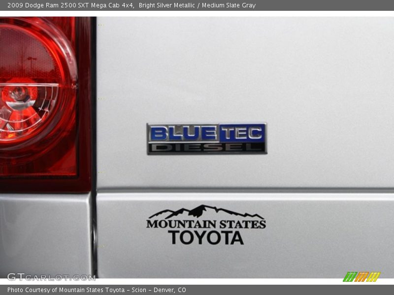 Bright Silver Metallic / Medium Slate Gray 2009 Dodge Ram 2500 SXT Mega Cab 4x4