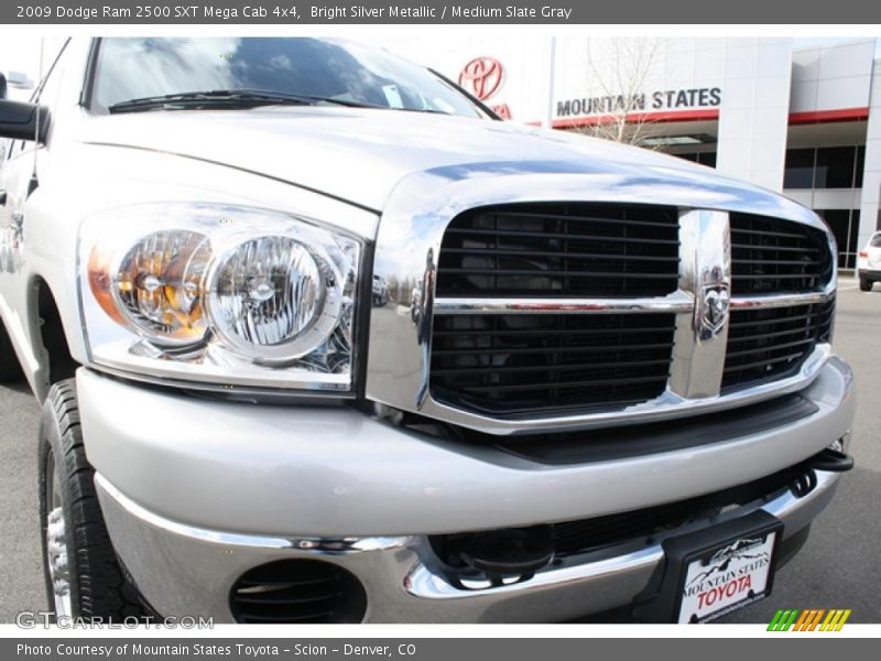 Bright Silver Metallic / Medium Slate Gray 2009 Dodge Ram 2500 SXT Mega Cab 4x4