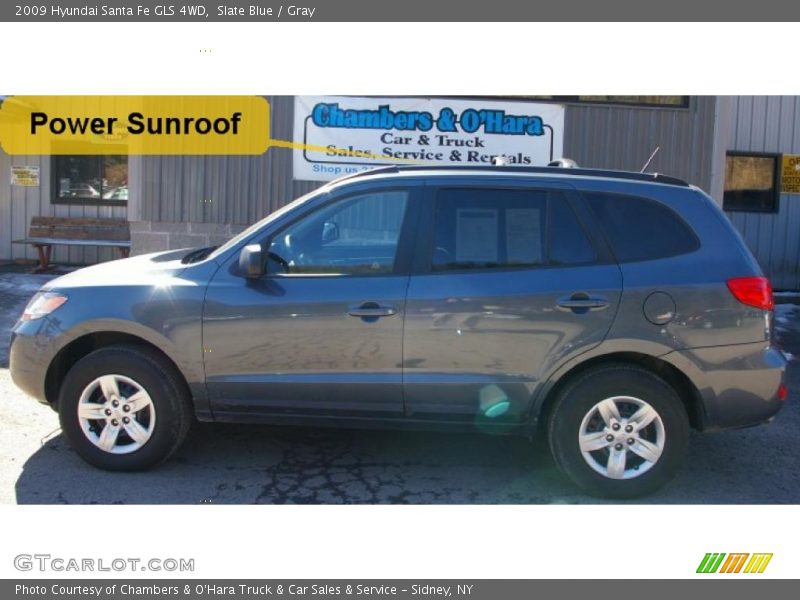 Slate Blue / Gray 2009 Hyundai Santa Fe GLS 4WD