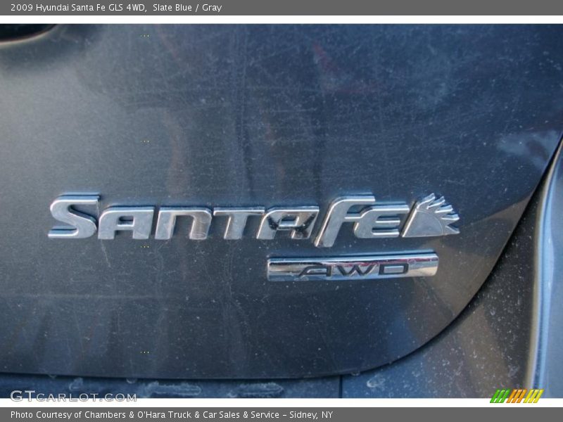 Slate Blue / Gray 2009 Hyundai Santa Fe GLS 4WD