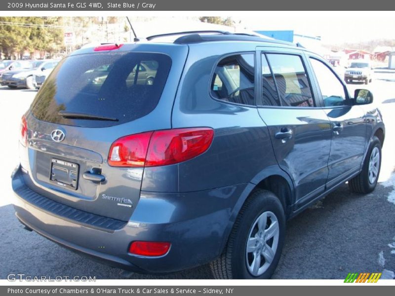 Slate Blue / Gray 2009 Hyundai Santa Fe GLS 4WD