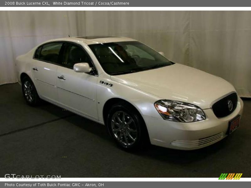 White Diamond Tricoat / Cocoa/Cashmere 2008 Buick Lucerne CXL