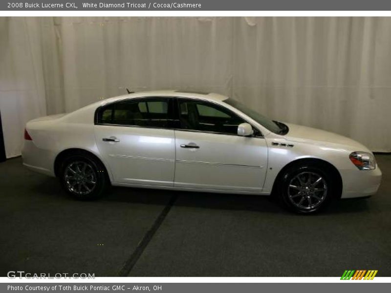 White Diamond Tricoat / Cocoa/Cashmere 2008 Buick Lucerne CXL