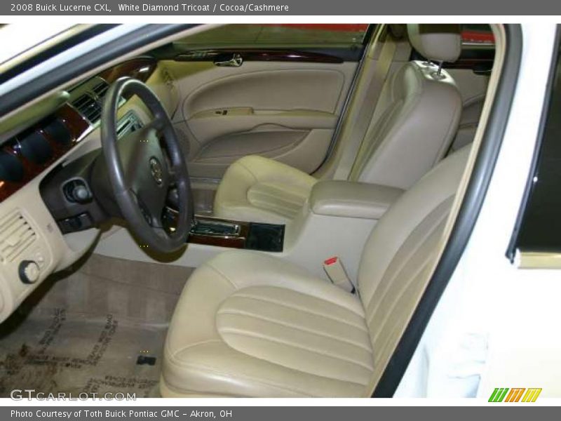 White Diamond Tricoat / Cocoa/Cashmere 2008 Buick Lucerne CXL