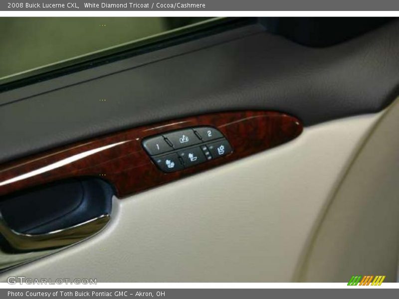White Diamond Tricoat / Cocoa/Cashmere 2008 Buick Lucerne CXL