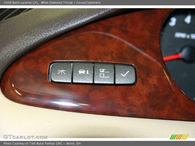 White Diamond Tricoat / Cocoa/Cashmere 2008 Buick Lucerne CXL