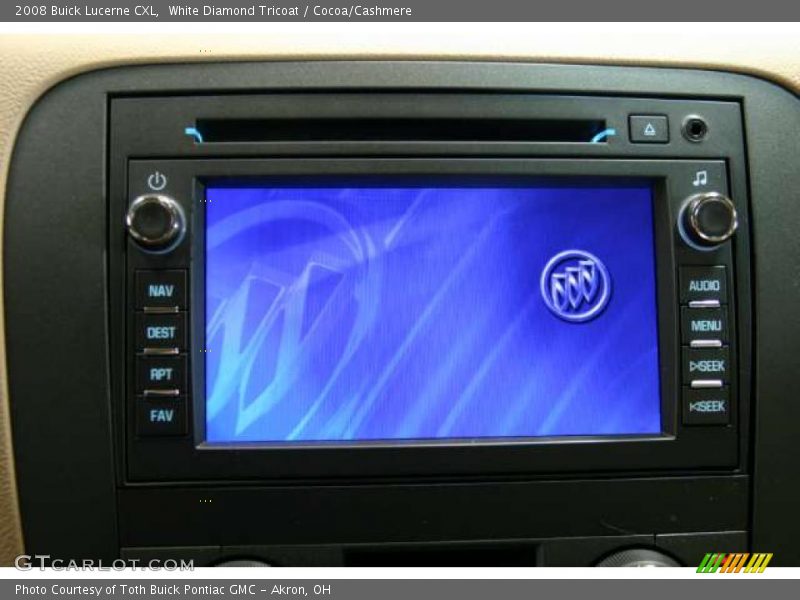 White Diamond Tricoat / Cocoa/Cashmere 2008 Buick Lucerne CXL