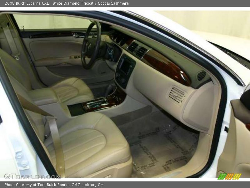 White Diamond Tricoat / Cocoa/Cashmere 2008 Buick Lucerne CXL