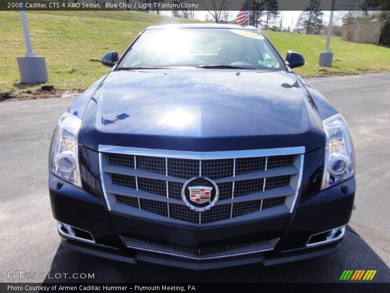 Blue Chip / Light Titanium/Ebony 2008 Cadillac CTS 4 AWD Sedan