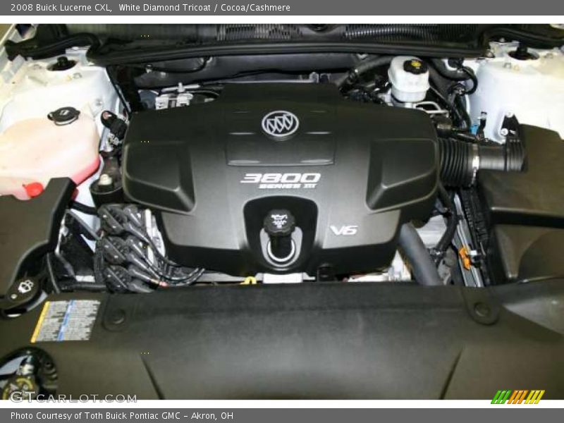 White Diamond Tricoat / Cocoa/Cashmere 2008 Buick Lucerne CXL