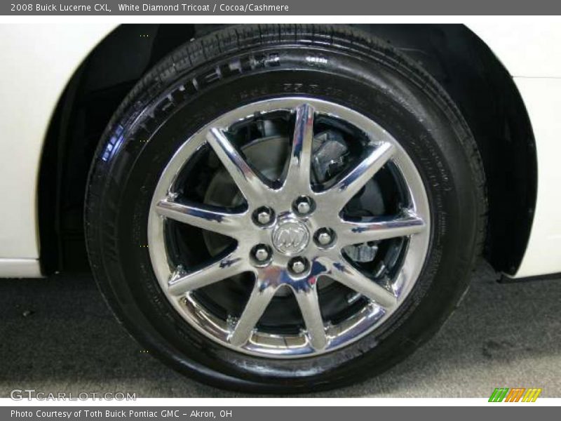 White Diamond Tricoat / Cocoa/Cashmere 2008 Buick Lucerne CXL