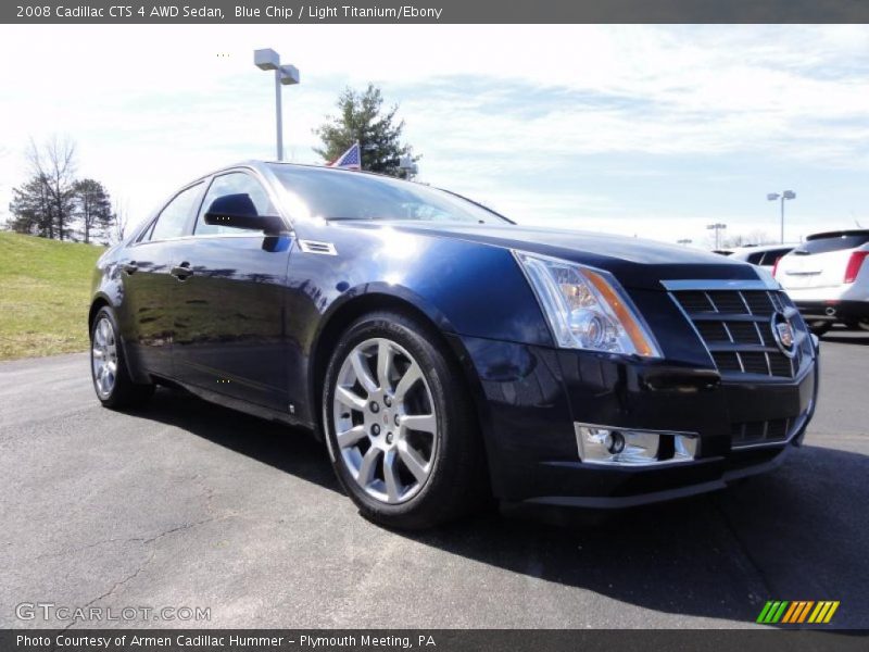 Blue Chip / Light Titanium/Ebony 2008 Cadillac CTS 4 AWD Sedan