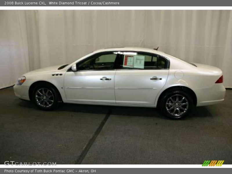 White Diamond Tricoat / Cocoa/Cashmere 2008 Buick Lucerne CXL
