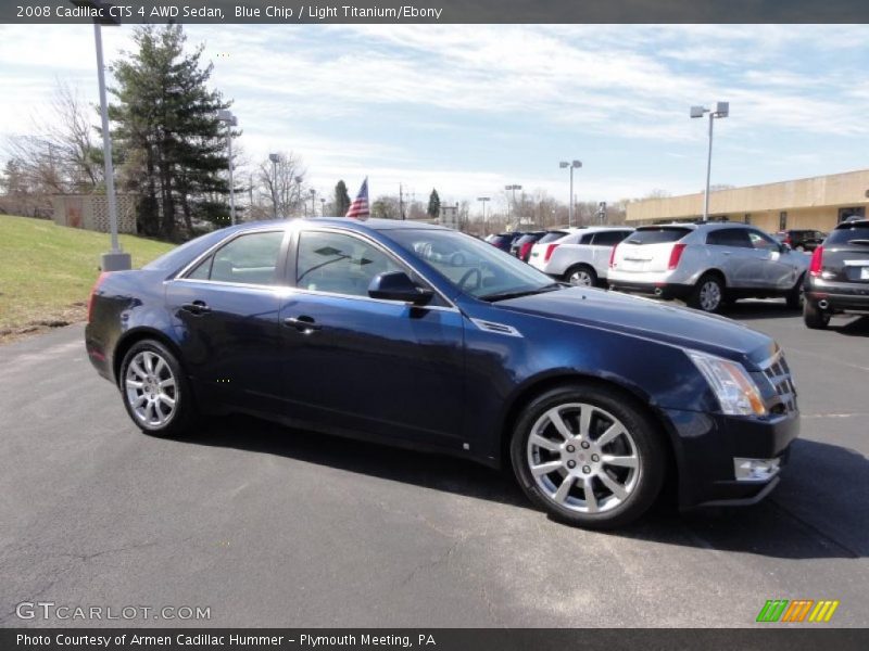 Blue Chip / Light Titanium/Ebony 2008 Cadillac CTS 4 AWD Sedan