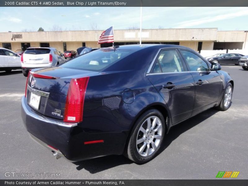 Blue Chip / Light Titanium/Ebony 2008 Cadillac CTS 4 AWD Sedan