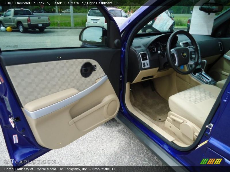 Laser Blue Metallic / Light Cashmere 2007 Chevrolet Equinox LS