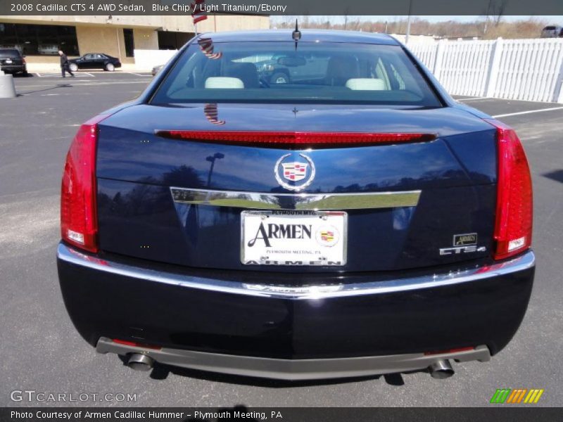 Blue Chip / Light Titanium/Ebony 2008 Cadillac CTS 4 AWD Sedan