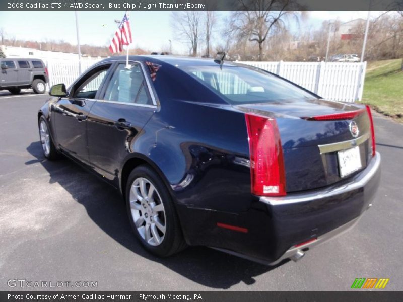 Blue Chip / Light Titanium/Ebony 2008 Cadillac CTS 4 AWD Sedan