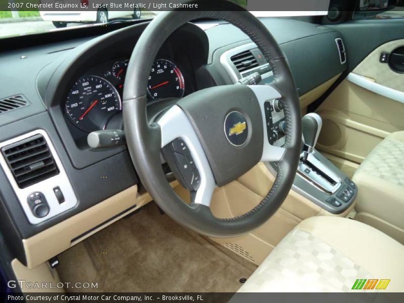 Laser Blue Metallic / Light Cashmere 2007 Chevrolet Equinox LS