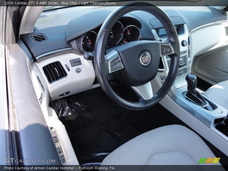 Blue Chip / Light Titanium/Ebony 2008 Cadillac CTS 4 AWD Sedan