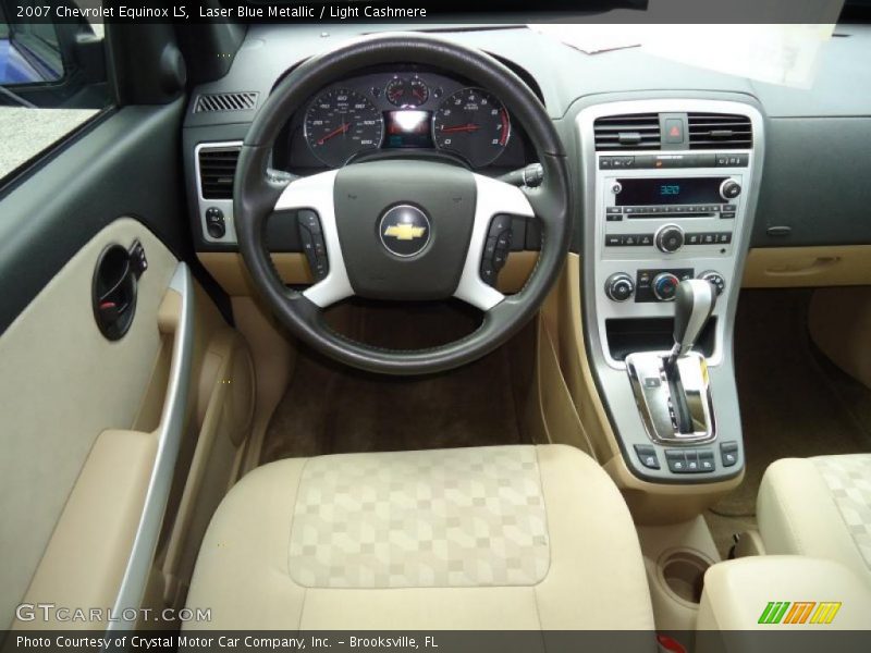 Laser Blue Metallic / Light Cashmere 2007 Chevrolet Equinox LS