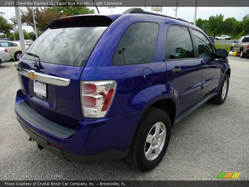 Laser Blue Metallic / Light Cashmere 2007 Chevrolet Equinox LS