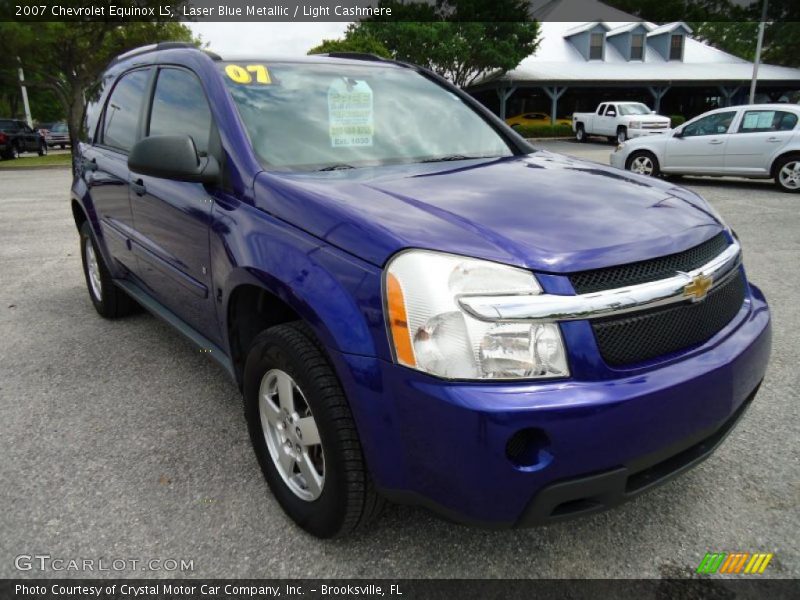 Laser Blue Metallic / Light Cashmere 2007 Chevrolet Equinox LS
