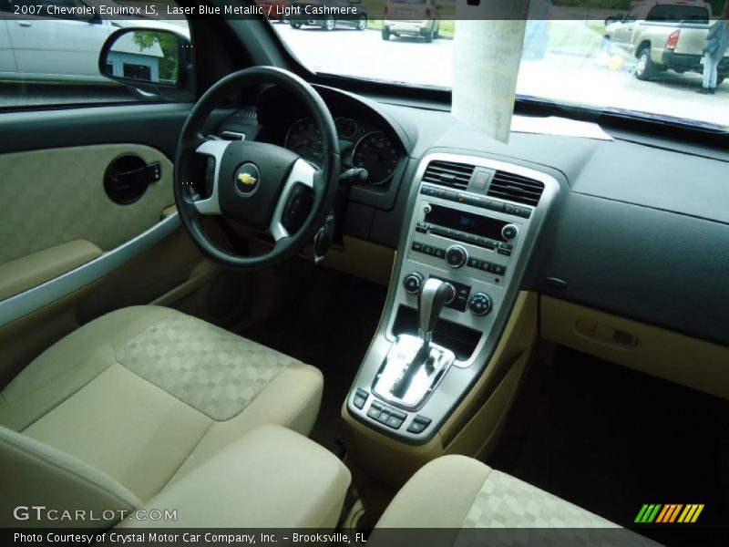 Laser Blue Metallic / Light Cashmere 2007 Chevrolet Equinox LS