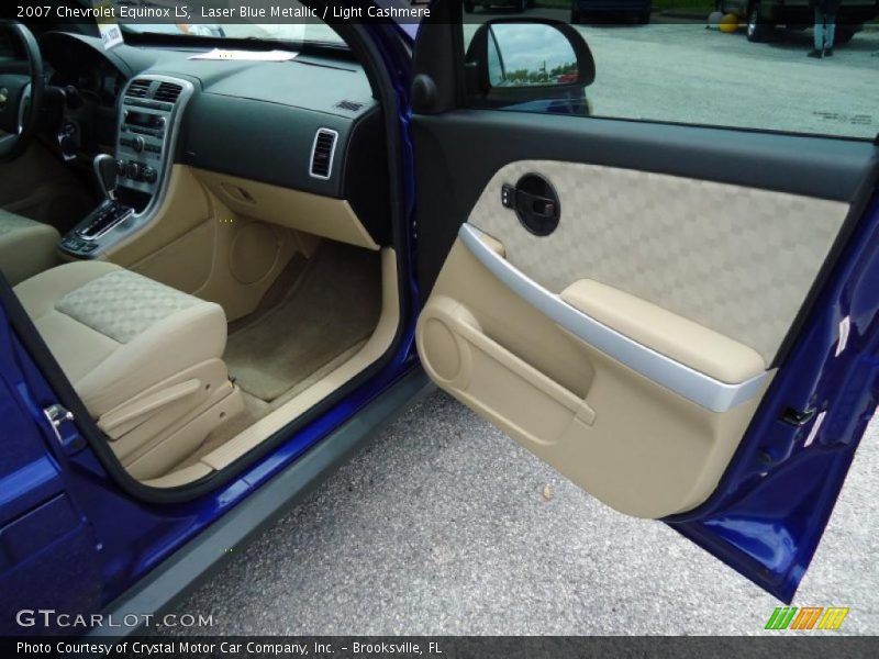 Laser Blue Metallic / Light Cashmere 2007 Chevrolet Equinox LS