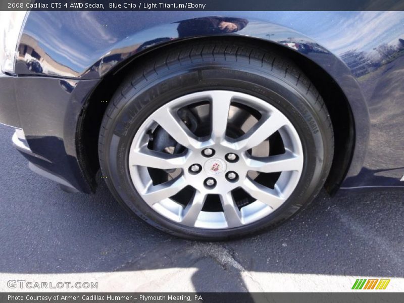 Blue Chip / Light Titanium/Ebony 2008 Cadillac CTS 4 AWD Sedan