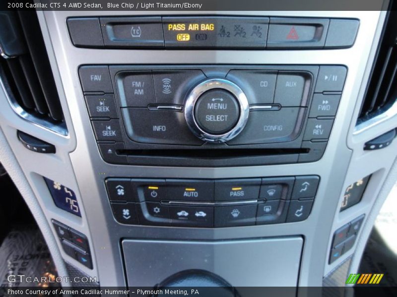 Controls of 2008 CTS 4 AWD Sedan