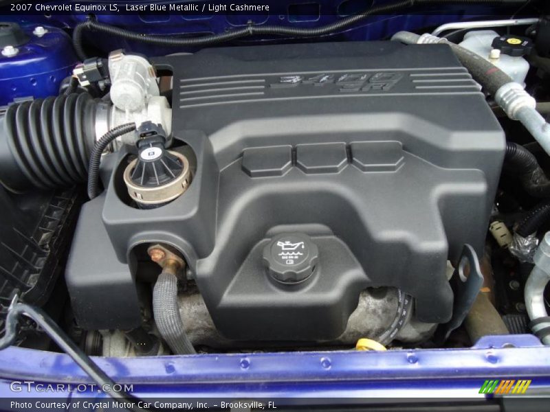 Laser Blue Metallic / Light Cashmere 2007 Chevrolet Equinox LS