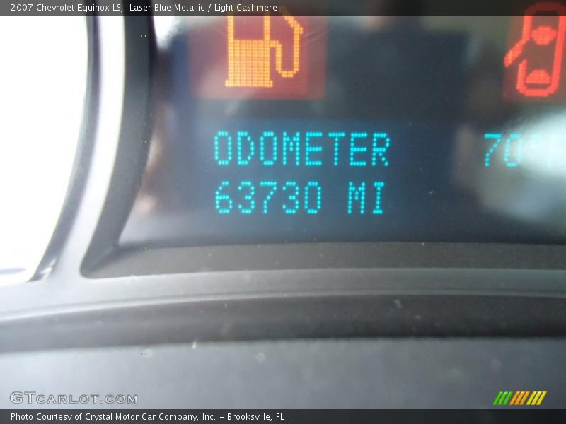 Laser Blue Metallic / Light Cashmere 2007 Chevrolet Equinox LS