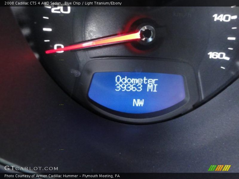 Blue Chip / Light Titanium/Ebony 2008 Cadillac CTS 4 AWD Sedan