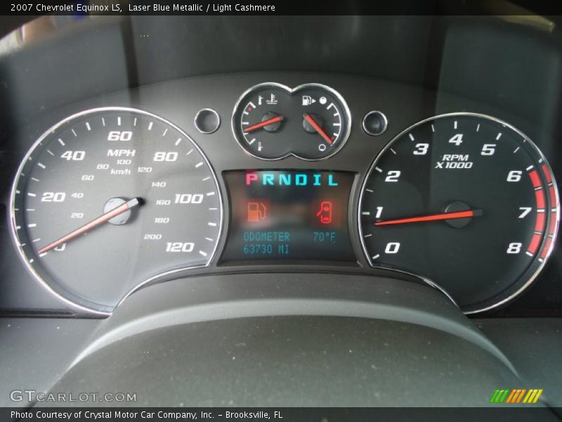 Laser Blue Metallic / Light Cashmere 2007 Chevrolet Equinox LS
