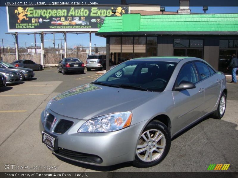 Liquid Silver Metallic / Ebony 2006 Pontiac G6 Sedan