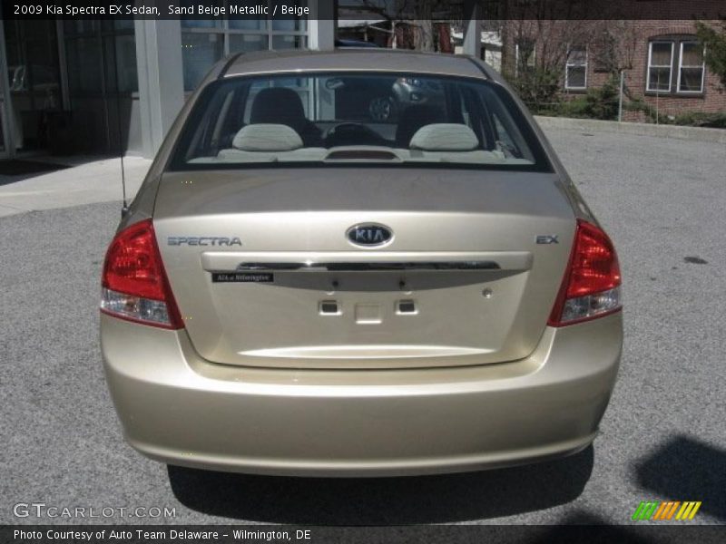 Sand Beige Metallic / Beige 2009 Kia Spectra EX Sedan