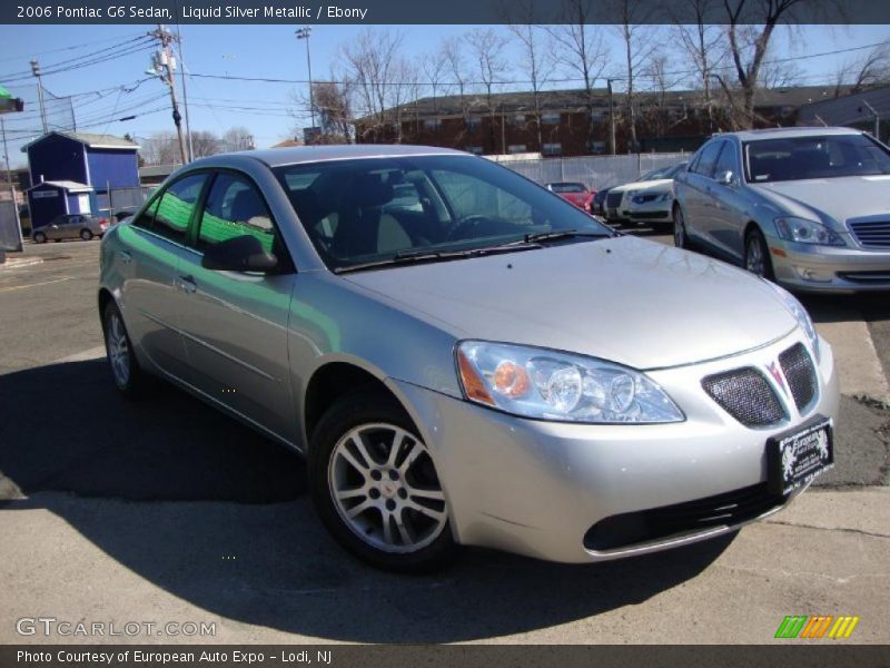 Liquid Silver Metallic / Ebony 2006 Pontiac G6 Sedan