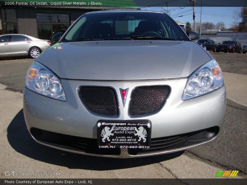 Liquid Silver Metallic / Ebony 2006 Pontiac G6 Sedan